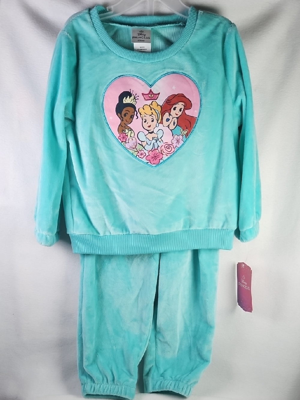 Disney Girls' 2pc. Turquoise Princess Plush Play Set with Pink Heart Graphic